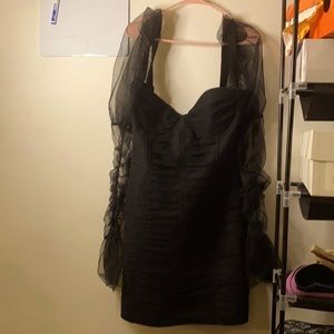 Black arm lace dress🖤